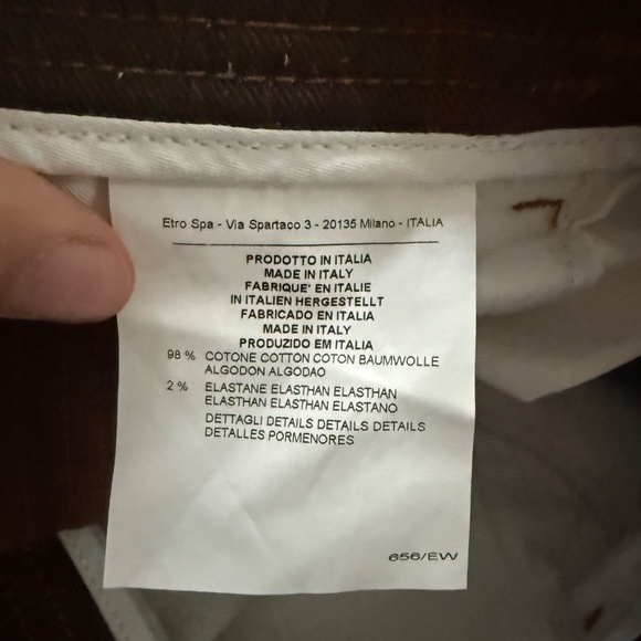 Etro Milano Brown Reptile Print Skinny Jeans Size 31 - Picture 2 of 6